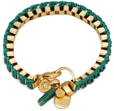 Thumbnail for your product : Brooks Brothers Metal Link Bracelet with Woven Ribbon