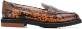 Thumbnail for your product : Tod's Python Print Loafers
