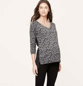 Thumbnail for your product : LOFT Maternity Spotted Mixed Media Top