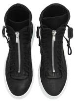 Thumbnail for your product : Zip-Up Waxed Leather High Top Sneakers