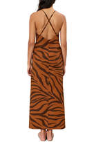 Thumbnail for your product : Mara Hoffman Lolita Tiger Stripe Knot-Front Sleeveless Maxi Dress