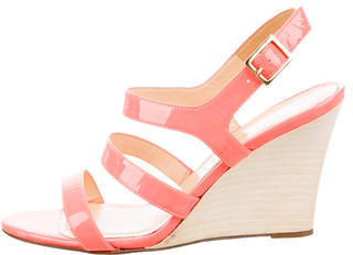 Kate Spade Patent Leather Wedge Sandals
