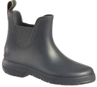 grey ankle rain boots
