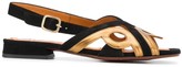Thumbnail for your product : Chie Mihara Two-Tone Flat Sandals