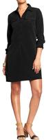 Thumbnail for your product : Old Navy Women's Poplin-Crepe Shirt Dresses