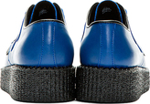 Thumbnail for your product : Underground Blue Leather Wulfrun Creepers