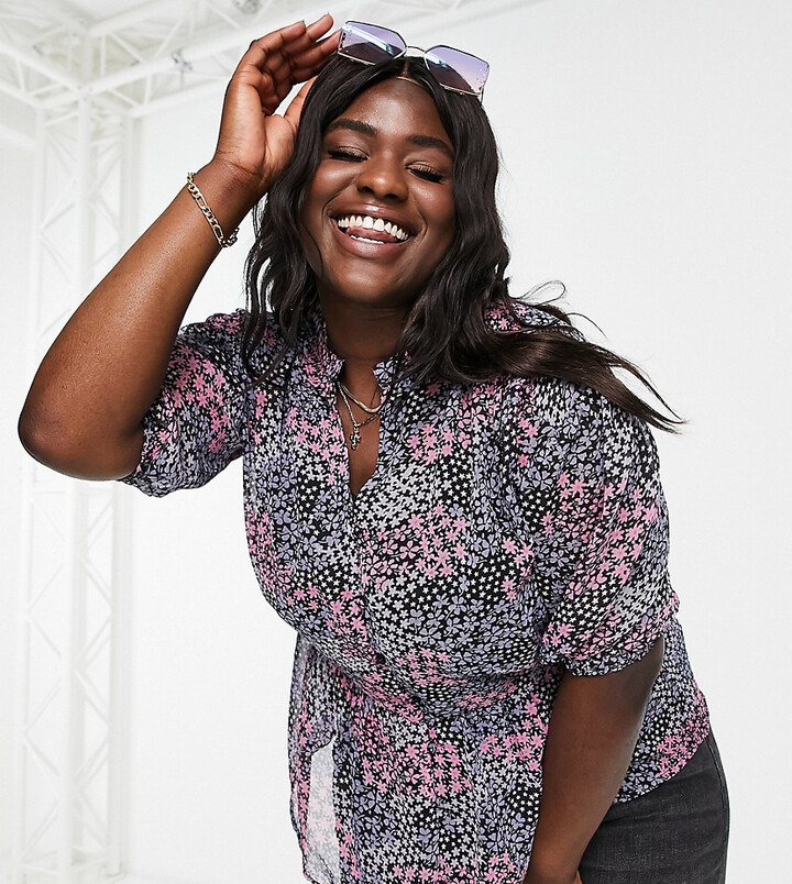 chiffon shirt plus size