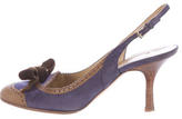Thumbnail for your product : Valentino Suede Brogue Pumps