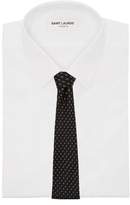 Thumbnail for your product : Prada Dot-jacquard Silk-faille Tie - Mens - Dark Blue