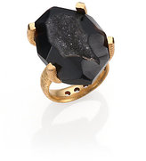 Thumbnail for your product : Kelly Wearstler Esker Black Druzy Ring
