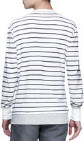 Thumbnail for your product : Michael Bastian Striped Long-Sleeve Tee, Navy/White