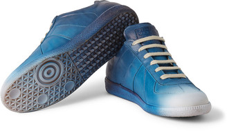 Maison Margiela Dégradé Panelled Leather Sneakers