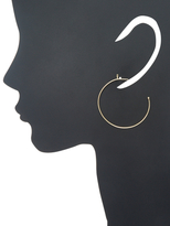Thumbnail for your product : Mizuki 14K Gold Feather Hoop Earrings