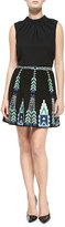 Thumbnail for your product : Smythson Elle Sasson Teresa Embroidered A-Line Skirt