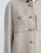 Lafayette 148 New York Alpaca Cashmere Boucle Patch Pocket Highlands Jacket