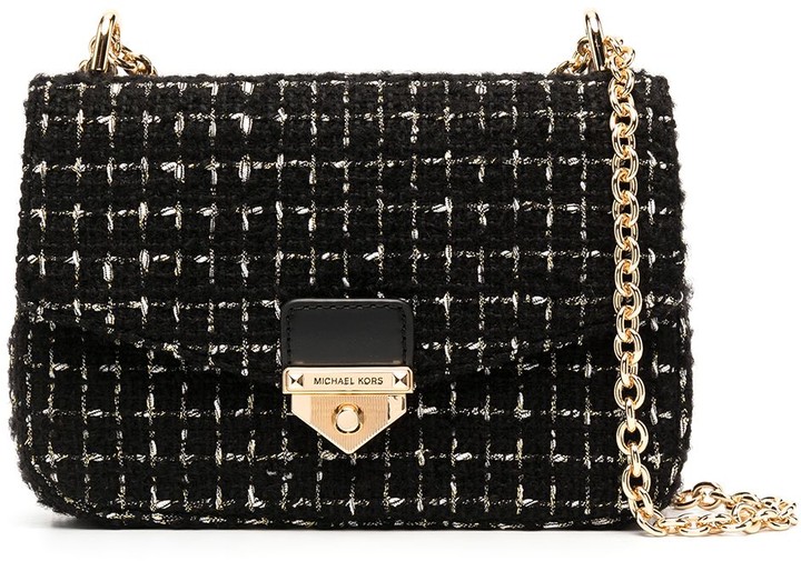 michael kors purse with gold chain handle