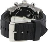 Thumbnail for your product : Michael Kors Richardson Chronograph Silver Dial Black Silicone Mens Watch MK8353
