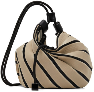 Issey Miyake Beige Linear Knit Bag - ShopStyle 