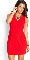 Thumbnail for your product : LOVE21 LOVE 21 Pleated Woven Sheath Dress