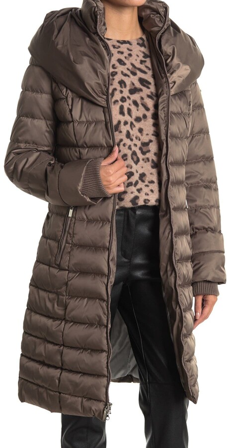 michael kors pillow collar puffer coat