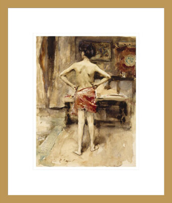 1000Museums The ModelJohn Singer Sargent -Framed Giclee Print