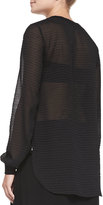 Thumbnail for your product : Nanette Lepore Long-Sleeve Patchwork & Ponte Top