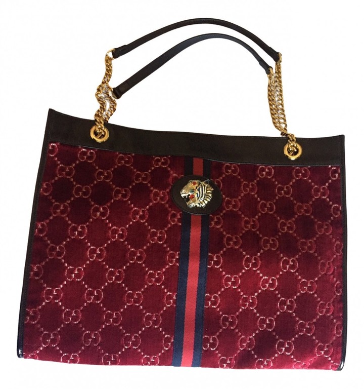 gucci maroon velvet bag