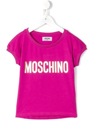 Moschino Kids - logo print T-shirt - kids - Cotton/Spandex/Elastane - 6 yrs
