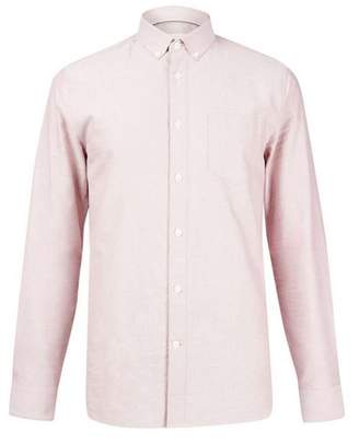 Burton Mens Long Sleeve Pink Oxford Shirt
