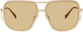 Thumbnail for your product : Marni Gold Ha Long Bay Sunglasses