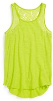 Thumbnail for your product : Roxy 'Wild Lagoon' Lace Inset Tank (Big Girls)