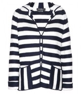 Thumbnail for your product : Ferragamo Striped cotton cardigan