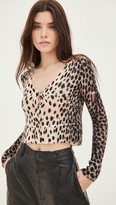 Thumbnail for your product : R 13 Cashmere Cheetah Baby Cardigan