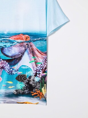 Molo Happy Octopus-print T-shirt
