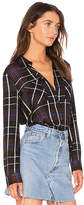 Thumbnail for your product : L'Agence Denise Contrast Back Shirt