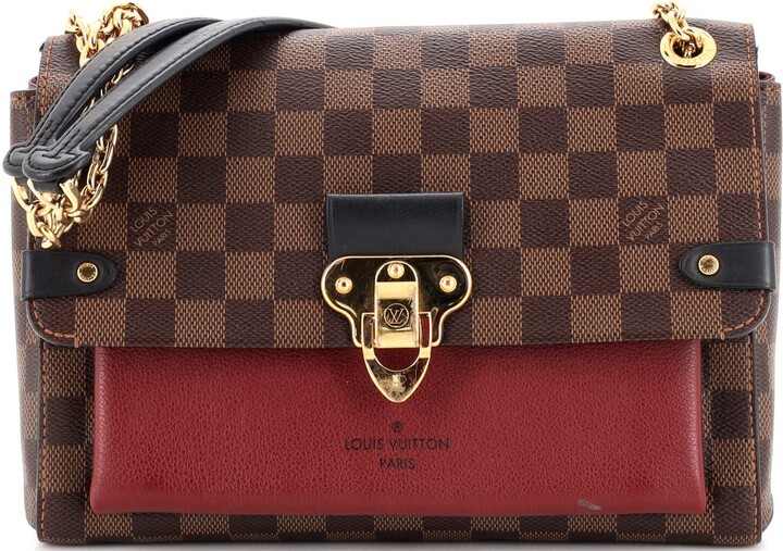 Louis Vuitton Vavin Handbag Damier with Leather PM - ShopStyle