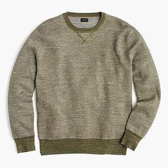 J.Crew Textured cotton crewneck sweater in stripe