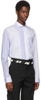 Thumbnail for your product : Lanvin Blue Stripe Casual Fitted Patch Shirt