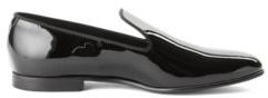 HUGO BOSS Italian Calfskin Patent Loafer Loafer P 8.5 Black
