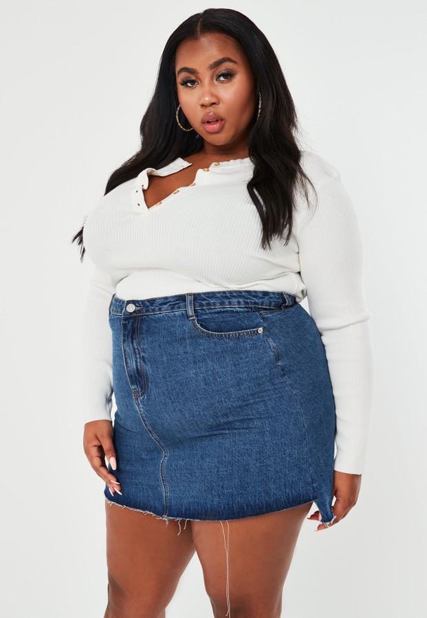 denim mini skirt size 16