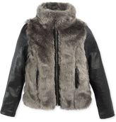 Thumbnail for your product : DKNY Little Girls' Faux Fur Jacket