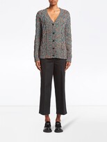 Thumbnail for your product : Prada Woven V-Neck Cardigan