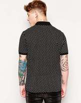 Thumbnail for your product : ASOS Polo Shirt With Ditsy Print