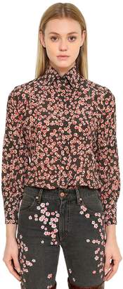 Isabel Marant Floral Printed Silk Crepe Shirt