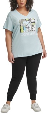 calvin klein performance plus size tops