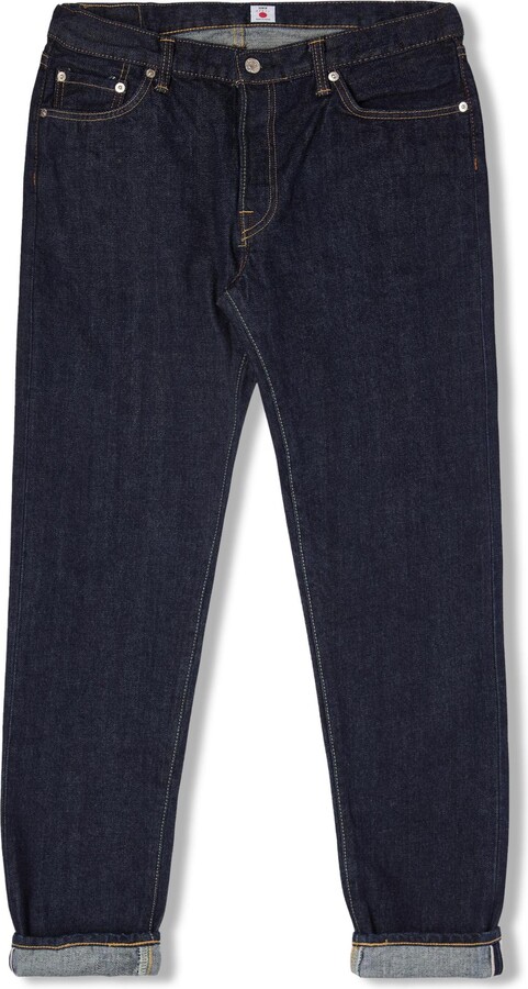 Rema Jeans Regular Tapered RedxWhite Selvedge Denim Atterley Men Clothing Jeans Tapered Jeans Dark Used 