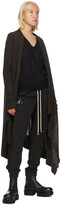 Thumbnail for your product : Rick Owens Black Alpaca V-Neck Sweater