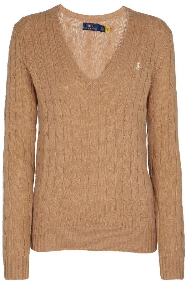 ralph lauren brown sweater