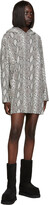 Thumbnail for your product : MM6 MAISON MARGIELA Gray Hooded Minidress