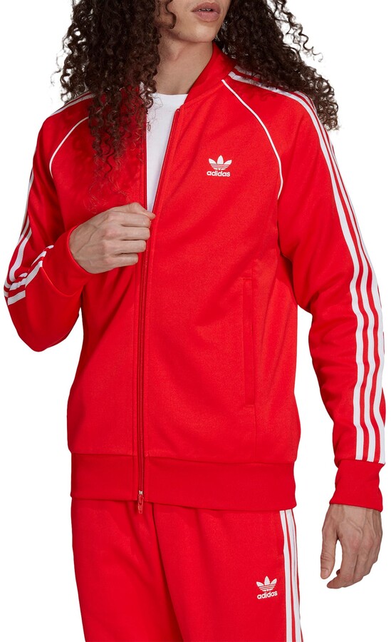 Red Adidas Track Jacket | Shop the world's largest collection of fashion |  ShopStyle